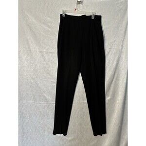 Vintage Cache Black High Waisted Straight Leg Dress Pant, Fully Lined Size 12